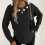 Women's Solid Floral Sweater Round Neck Long Sleeve Knit Top 5