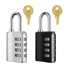 Combination Padlock 4-Digit Weatherproof 2 Pack
