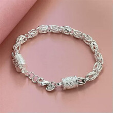 925 Silver Charm Bracelet Bangle 75 Style-13