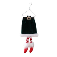 Christmas Elf L-Legs Ornament Dark Green