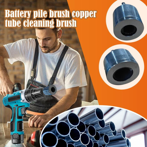 Battery-Powered Pipe Cleaning Brush Copper 22mm 2