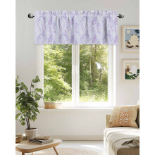 Lavender Ombre Kitchen Valance Rod Pocket 42x18in