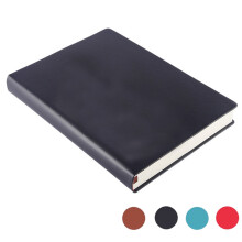 A6 PU Leather Notebook Black 660 Pages