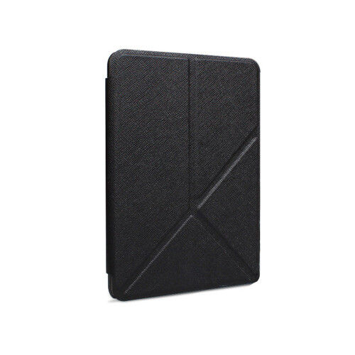 Capa Dobrável Preta em Couro PU Compatível com Kindle 2024 (6 polegadas) - Smart Sleep, Resistente a Choques 2