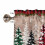 Red Black Buffalo Plaid Christmas Tree Window Valance 5