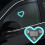 Solar Heart Neon Light for Car Rear Window - Wireless LED 1