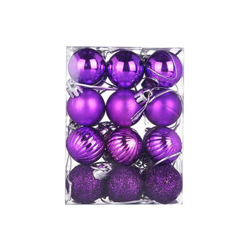 Christmas Ball Ornaments Purple 48PCS 2