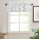 Valance Curtain Topper Silver Pineapple Texture Rod Pocket 3