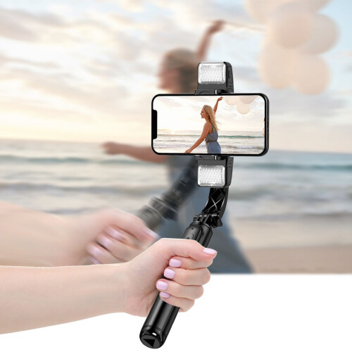 Gimbal Stabilizer with Selfie Stick for iPhone, Dual 1