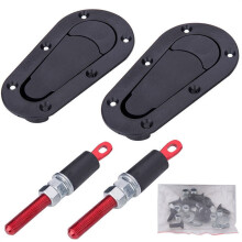 Racing Car Hood Pin Lock Carbon Fiber Flush Mount