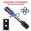 Trailer Hitch Pin Lock for 2" and 2-1/2" Receiver with 2 4