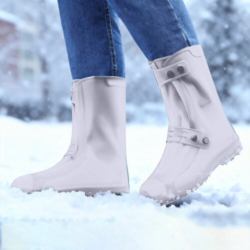 Waterproof Silicone Shoe Covers for Adults, Reusable 2