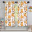 Pumpkin Pattern Thanksgiving Curtains 2 Pack 42x63 in Rod 5
