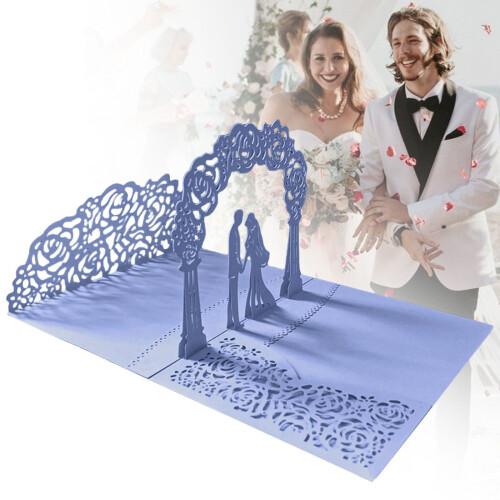 Pop-Up Wedding Card Tree Design with Holder 2