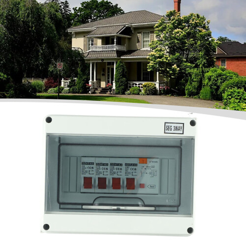 Garage Shed Camper Van Consumer Unit with RCD and 3 MCBs 1