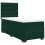 VidaXL vidaXL Boxspringbett mit Matratze Dunkelgrün 90x200 cm Samt 2