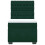 VidaXL vidaXL Boxspringbett mit Matratze Dunkelgrün 90x200 cm Samt 4