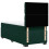 VidaXL vidaXL Boxspringbett mit Matratze Dunkelgrün 90x200 cm Samt 10