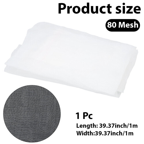 Nylon Fine Mesh Netting Fabric 1 Yard 80 Mesh 1