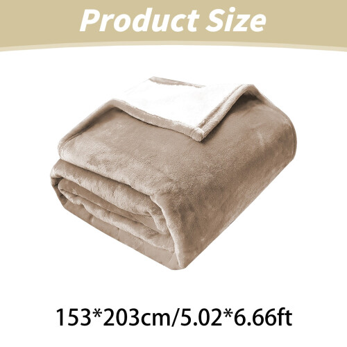 Sheepskin Throw Blanket Double Layer Thick Flannel 2026 1