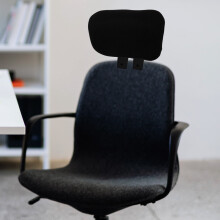 Ergonomic Lift Chair Cushion Set Black Plastic Foam