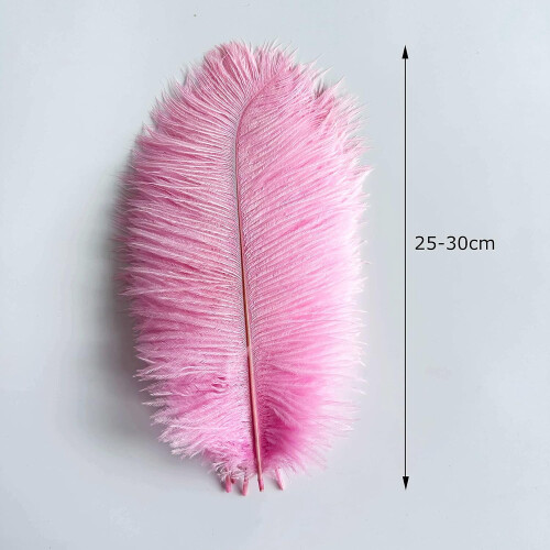 Ostrich Feathers Natural White 10-12 inch 20 pcs 1