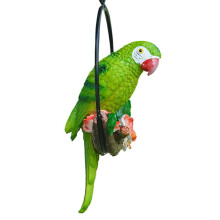 Weatherproof Resin Parakeet Hanging Ornament 1 piece