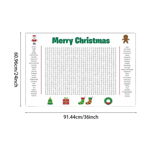 Christmas Word Search Poster 36x24 inches 2