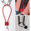 Steel Rope Padlock with Long Shackle 2 pcs 5