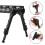 Tactical Rifle Bipod Barrel-Mounted Foldable 7.5-9 Inch 1