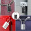 Combination Padlock 4-Digit Weatherproof 2 Pack 7
