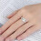Silver Rose Flower Ring for Women Size 5-10 2