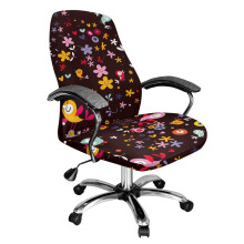 Housse de chaise de bureau extensible à motif dessin animé L