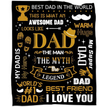Couverture cadeau pour papa, 127 x 152 cm