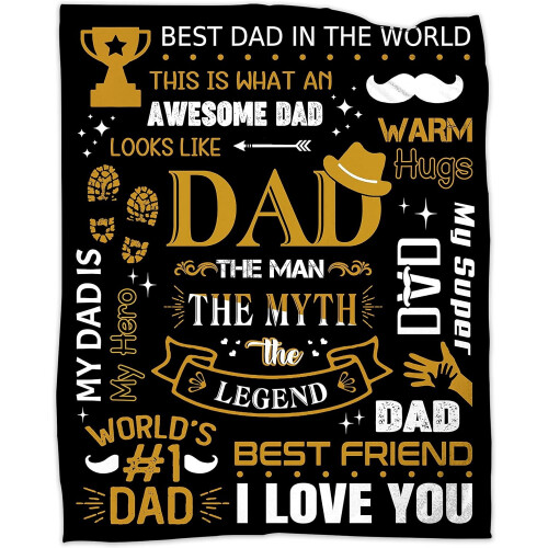 Couverture cadeau pour papa, 127 x 152 cm