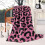 Fleece plaid met luipaardprint, 50x60 inch 1