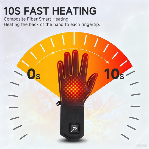 Heated Glove Liners Rechargeable Thin for Men and Women 2