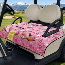 Golf Cart Seat Covers with 4 Pockets for EZGO Club Car