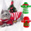 Pull de Noël rayé pour chat, tricot doux et chaud pour chats 1