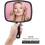 Hand Mirror Square Black 12.4 x 9 Inches 8