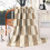 Geruite flanellen plaid 50x60 zwart 1