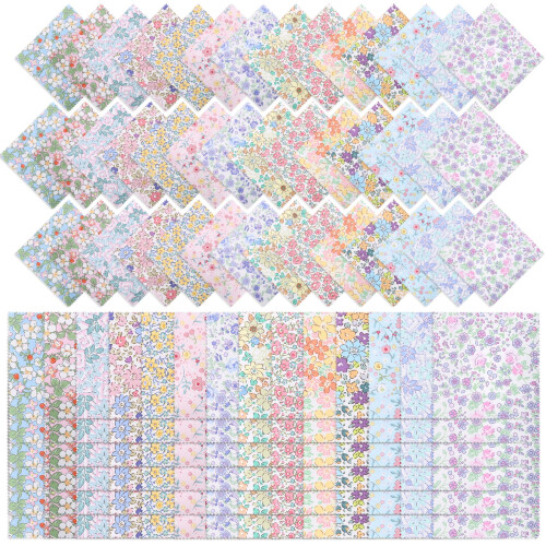 Τετράγωνα υφάσματος για quilting5x5 ίντσες126 τεμάχια100% βαμβάκι