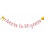 Girlande aus roségoldenem Glitzerpapier zum 80. Geburtstag oder 1