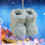 DAMAI Christmas Tree Plush Boot Ornaments Set Light Blue 5