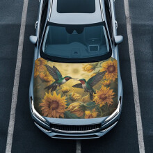 Hummingbird Sunflower Motorhuvskydd Vattentät