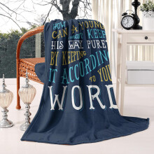 Plaid en flanelle douce 127 x 152 cm, cadeau douillet pour maman