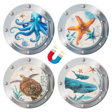 Autocollants magnétiques animaux marins pour récompenses et décoration