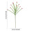 Christmas Tree Fillers Green Plastic Branches with Red Gold 3