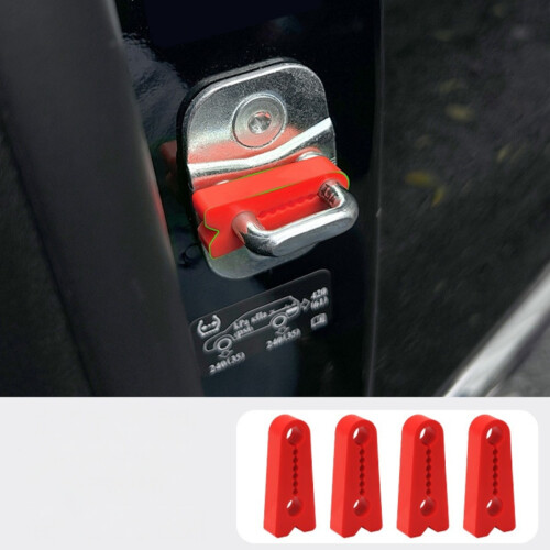 Türschloss-Puffer Stoßdämpfer - 4er Set, Rotes PVC 2