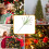 Christmas Tree Fillers Green Plastic Branches with Red Gold 5